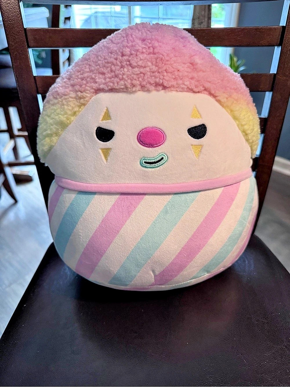 Squishmallows Declan the Snow Cone Clown Plush Toy Pink & Blue Striped